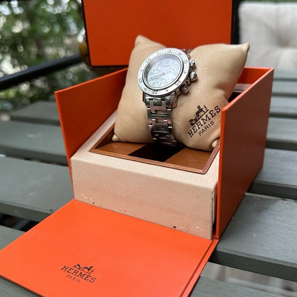 Authentic Hermes Clipper Watch with original Box - Picture 3 of 8